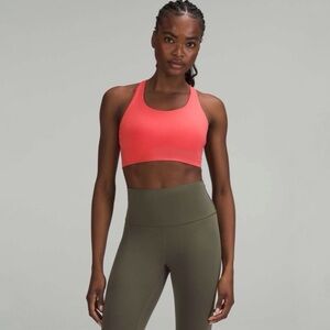 Lululemon Energy Bra High Support Size 34D Raspberry Strappy Sports Bra Running